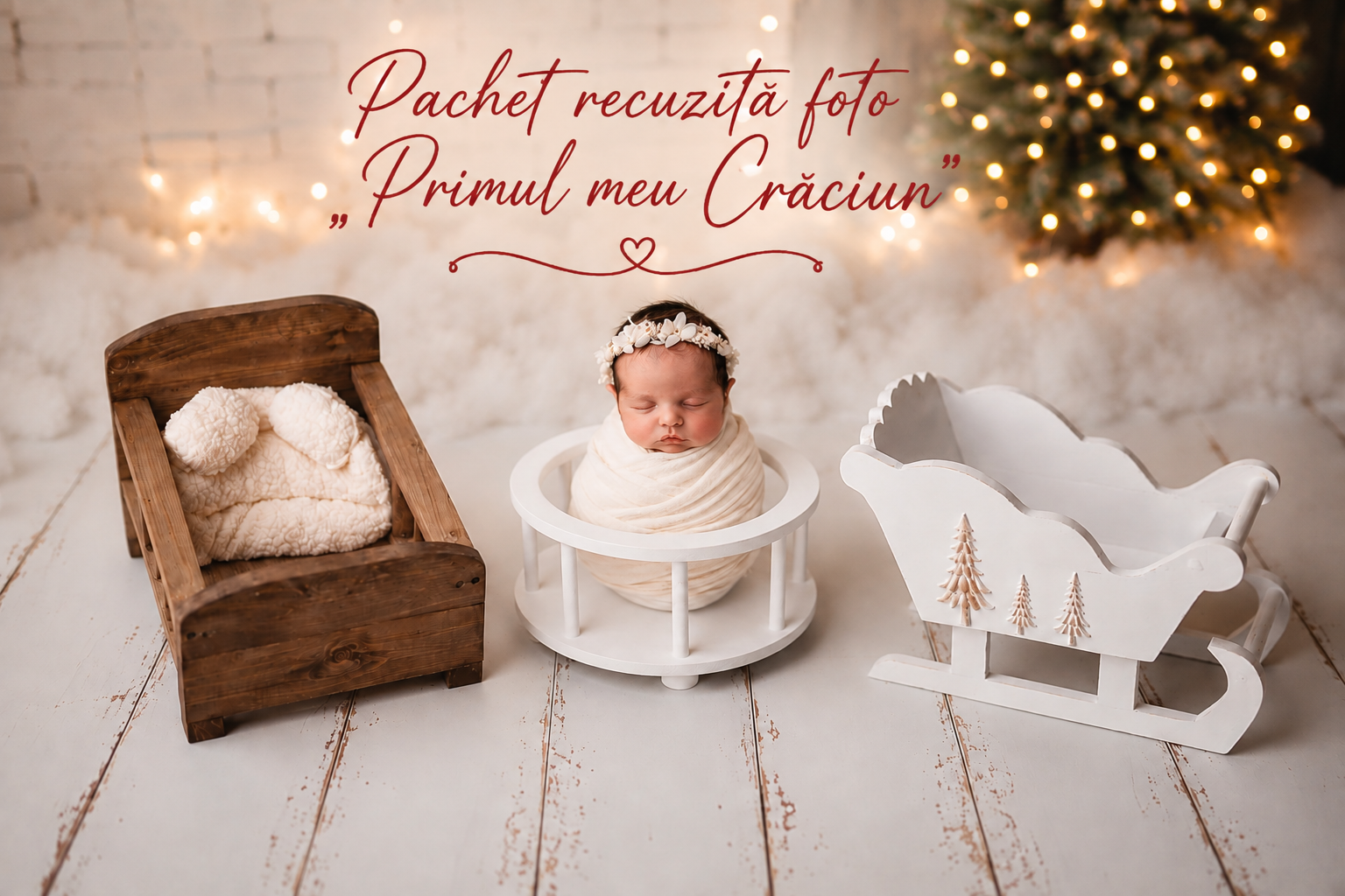 Pachet recuzita foto „Primul meu Crăciun”