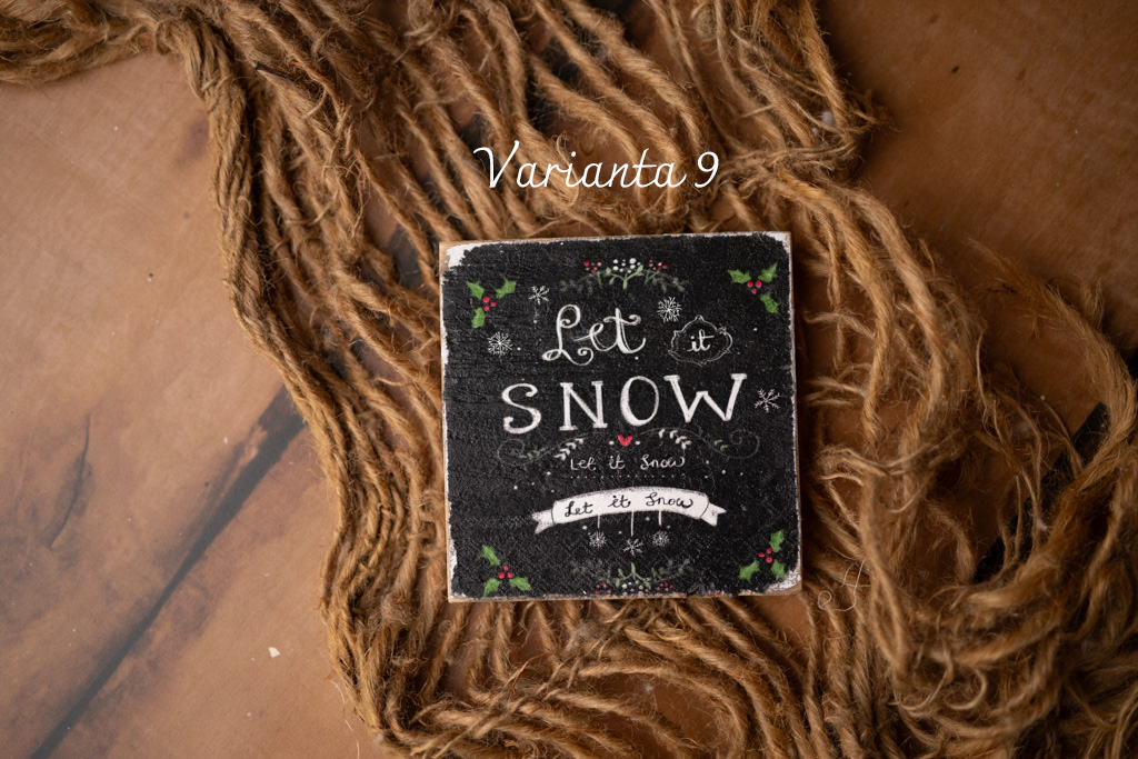 Plăcuțe lemn CHRISTMAS - imagine 2