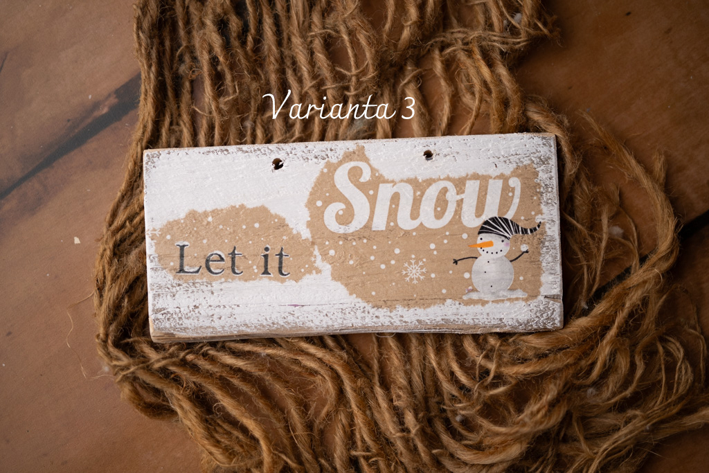 Plăcuțe lemn CHRISTMAS - imagine 8