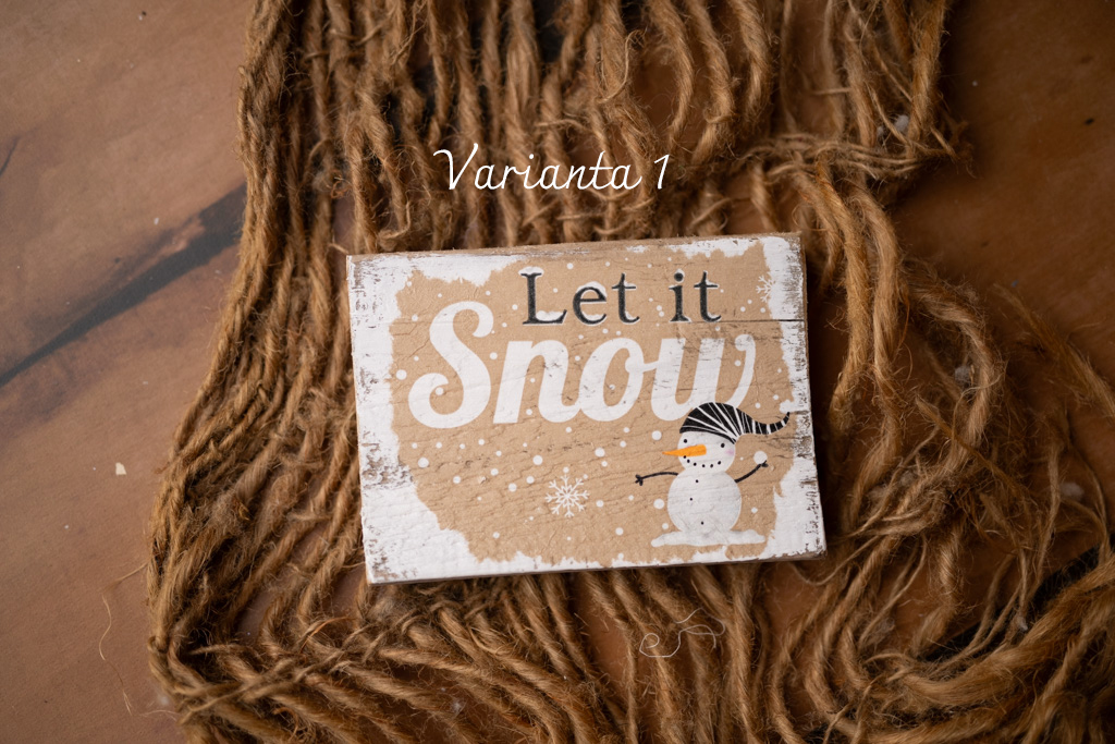 Plăcuțe lemn CHRISTMAS - imagine 10