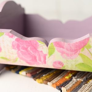 Pătuț Lovely Little Cradle - Lila  cu 2 fețe personalizate